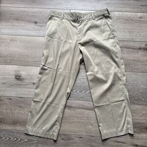Nike Dri-Fit Chino Pants Mens Size 34x30 Tan‎ Khaki Straight Leg Golf Casual